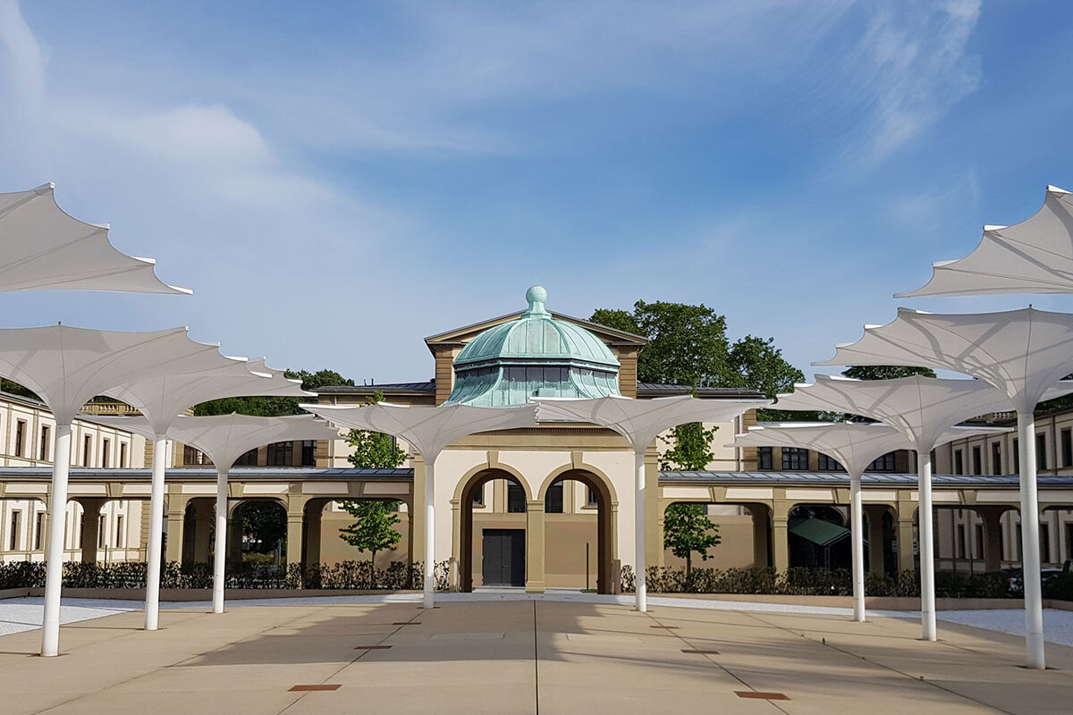 Kupferdach Pavillon im ehem. Luitpoldbad Bad Kissingen