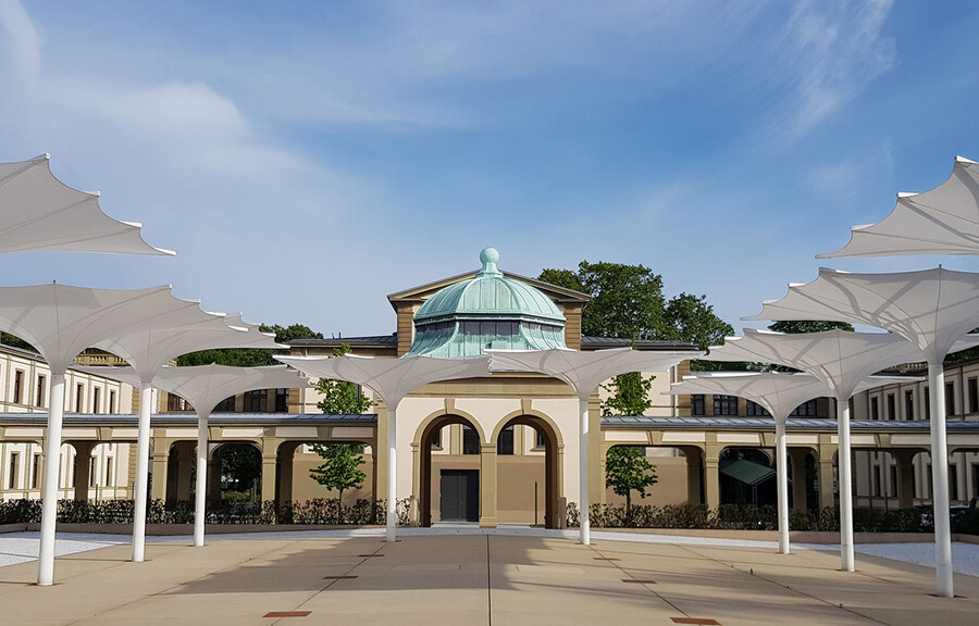 Kupferdach Pavillon im ehem. Luitpoldbad Bad Kissingen